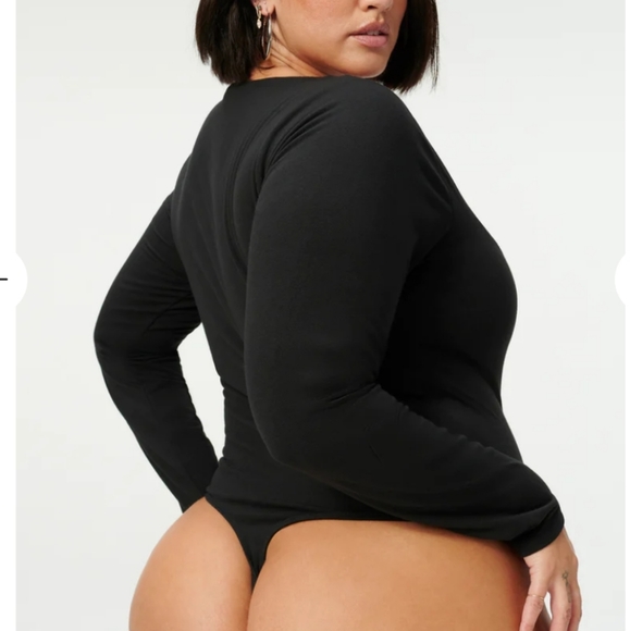 ❤️ NWOT! GOOD AMERICAN U RING LONG SLEEVE BODYSUIT, 3 (LARGE) - Picture 5 of 12